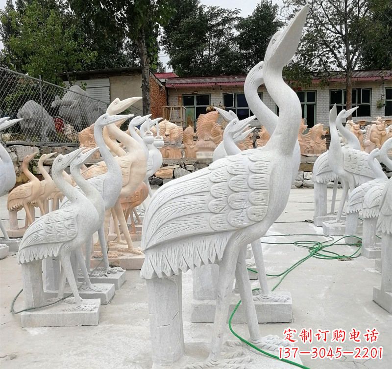 温州石雕小仙鹤