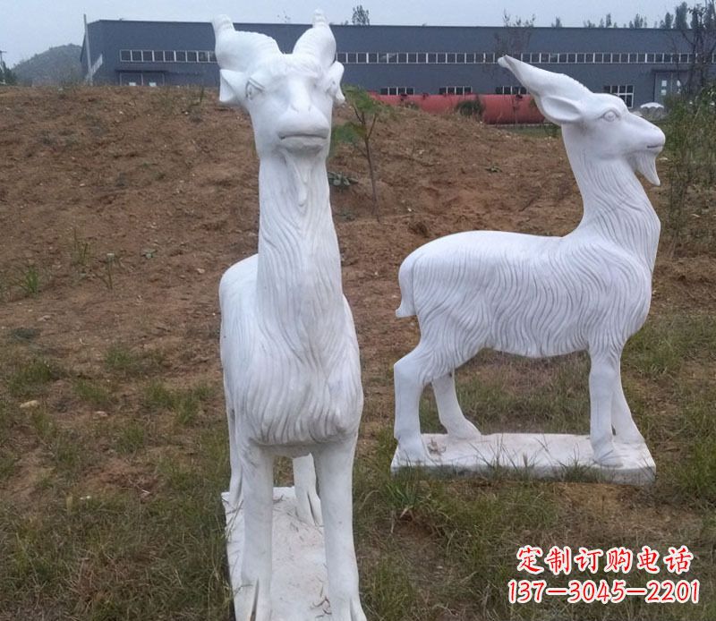 温州石雕羊动物雕塑