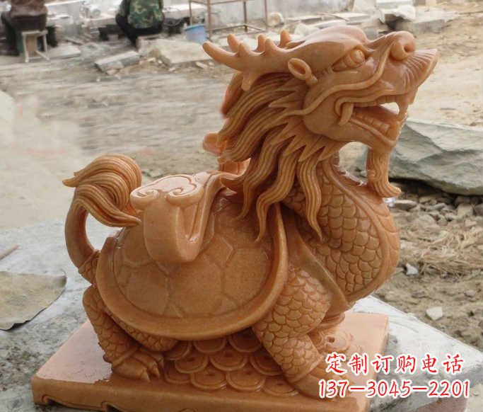 温州石雕招财龙龟