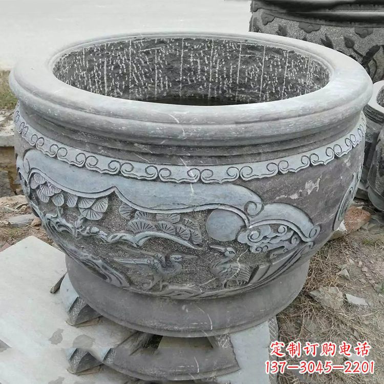 温州石刻园林鱼缸