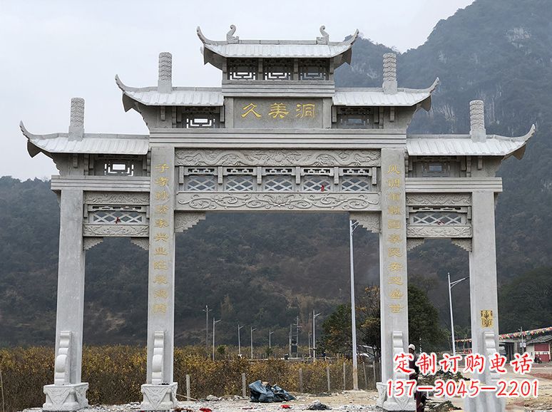 温州石牌坊 石雕