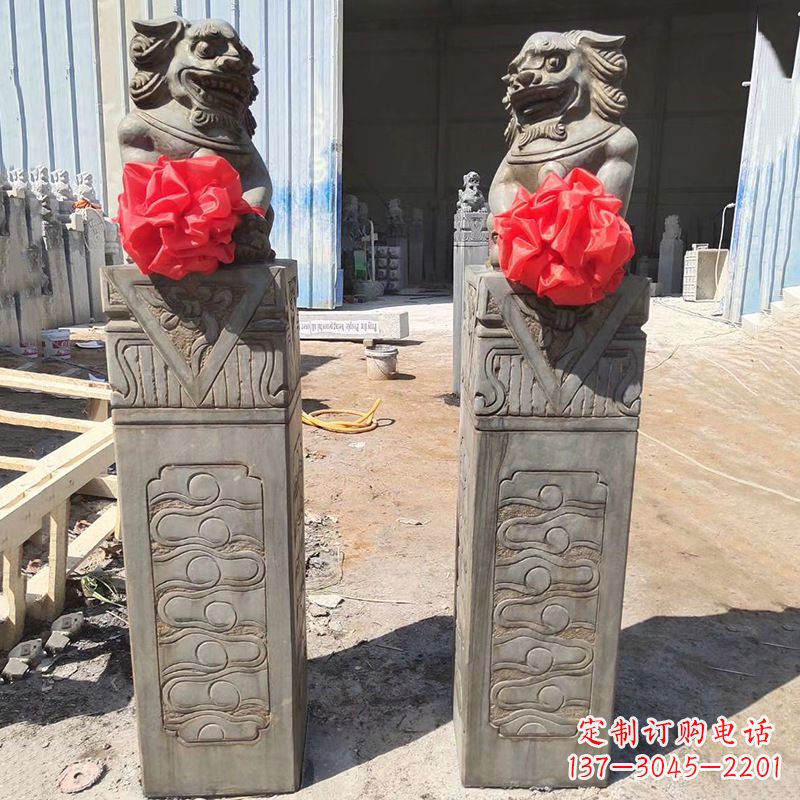 温州石狮子栓马桩