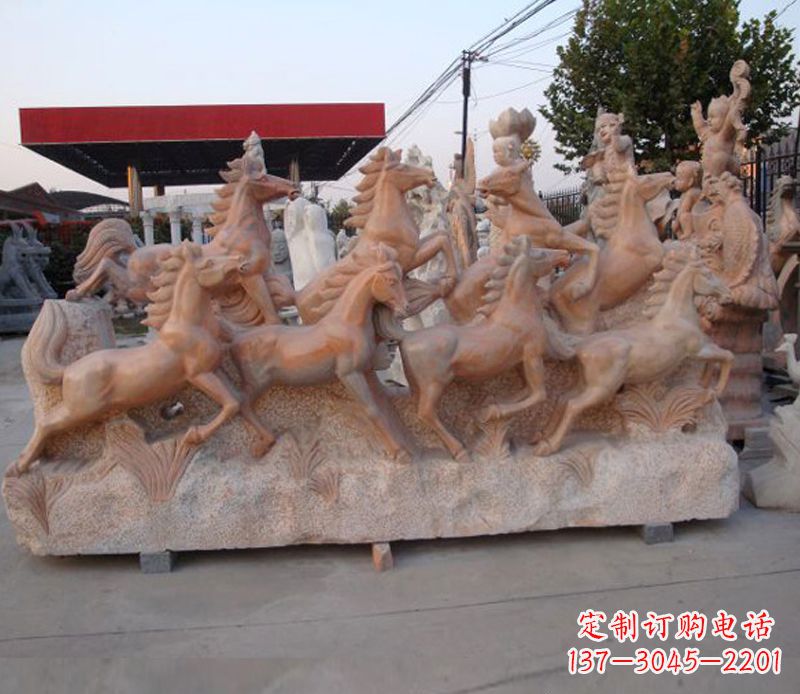 温州石头奔马雕塑