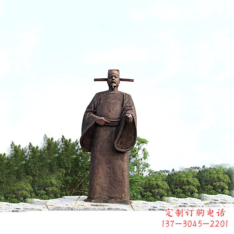 温州世界法医学鼻祖纯铜宋慈公园景区终归历史名人雕像
