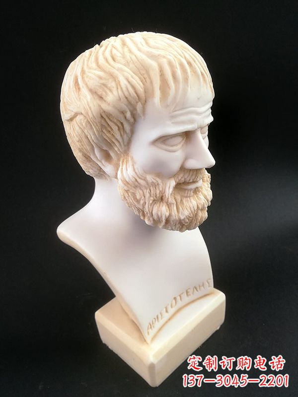 温州世界古代史上伟大的哲学家亚里士多德石雕胸像古希腊人物雕塑