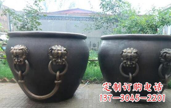 温州水缸寺庙景观铜雕