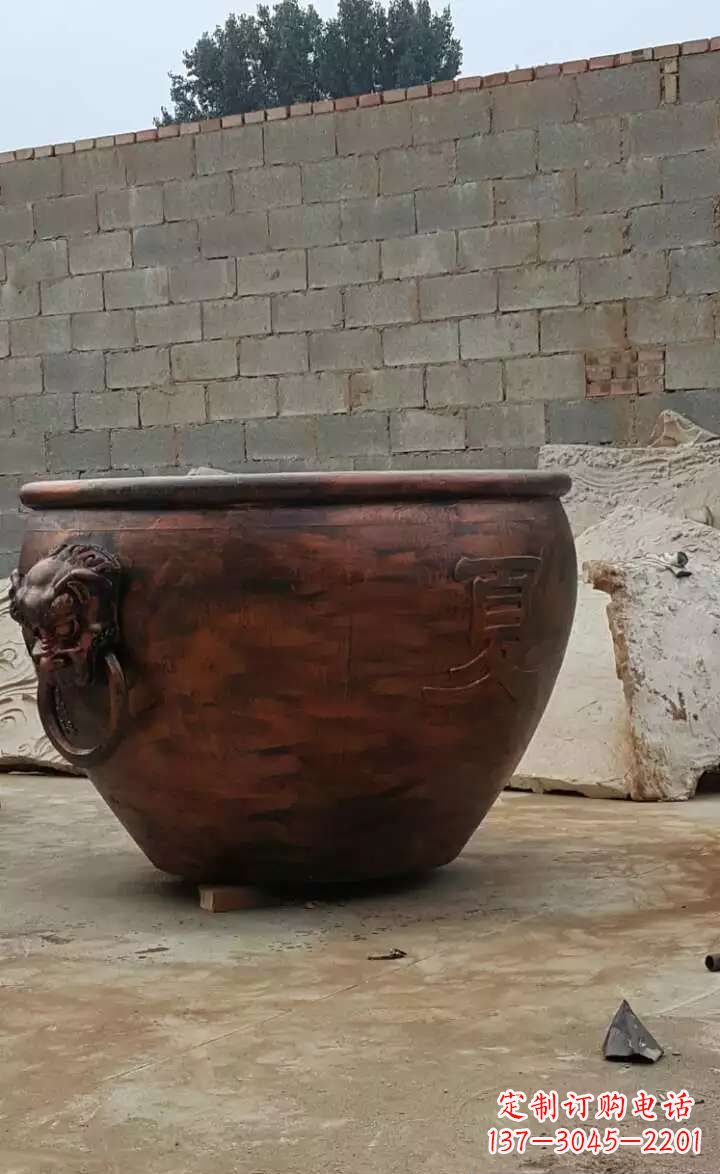 温州水缸铜雕