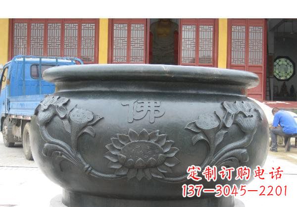 温州水缸寺庙铜雕 (2)