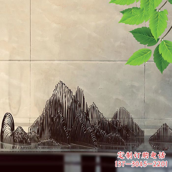 温州水景水池不锈钢假山雕塑