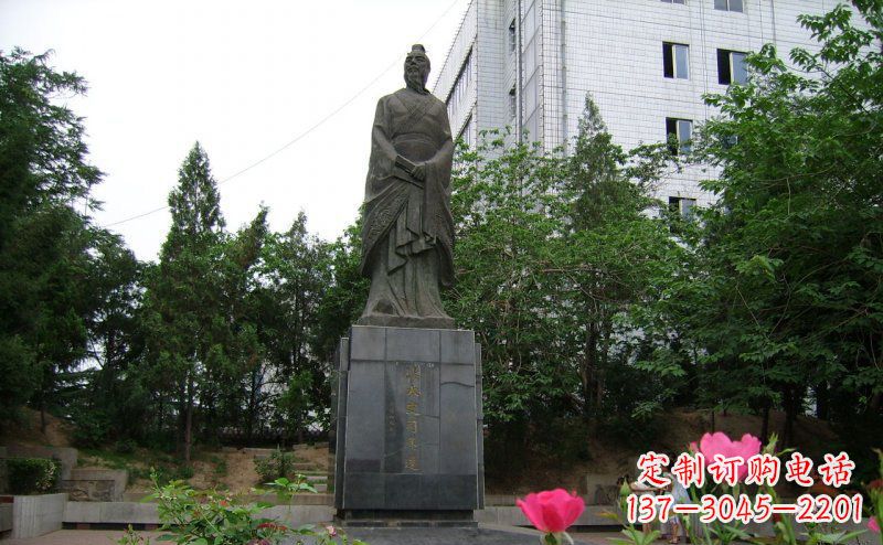 温州司马迁古代名人铜雕