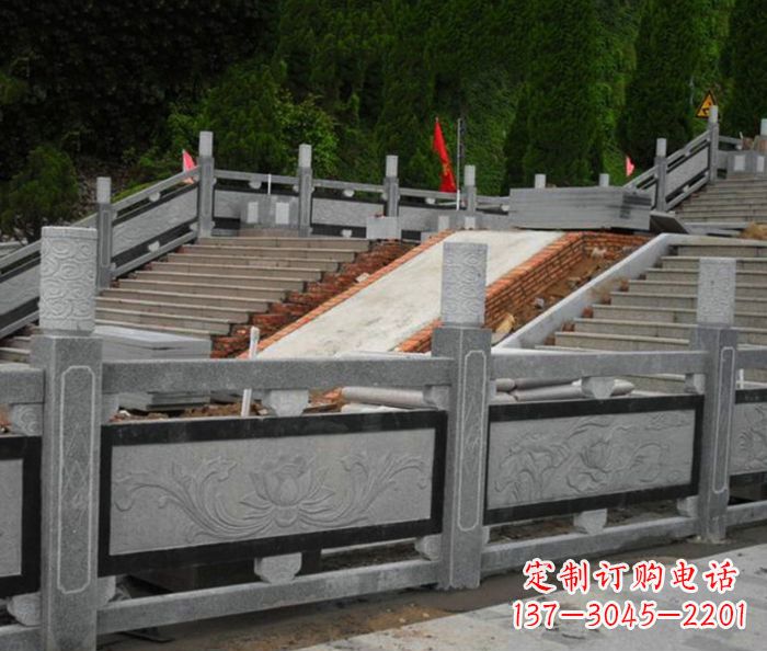 温州寺庙景观仿古石栏板 (2)