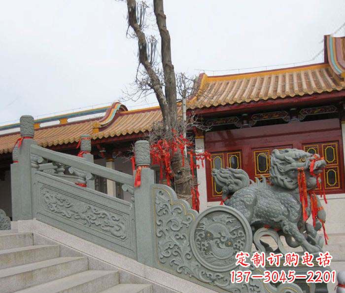 温州寺庙景观仿古石栏板