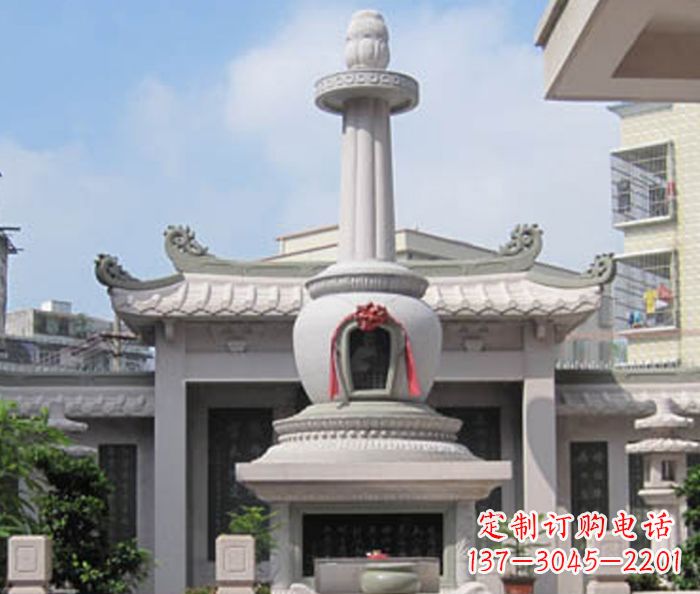 温州寺庙景观舍利塔石雕 (4)