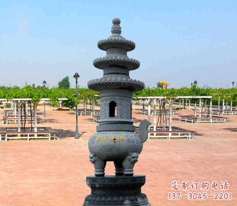 温州寺庙塔铜雕香炉