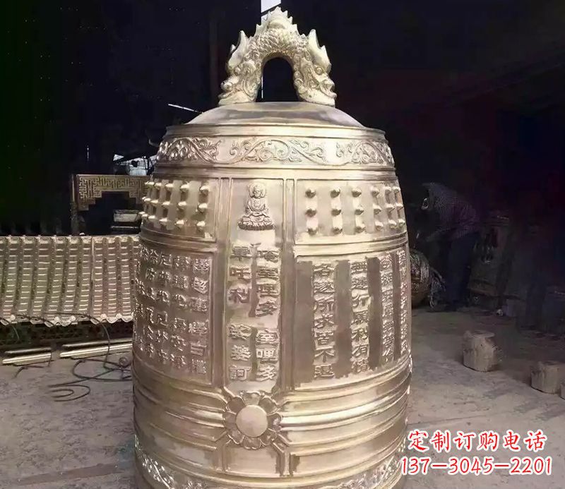 温州寺庙铜钟雕塑 (3)