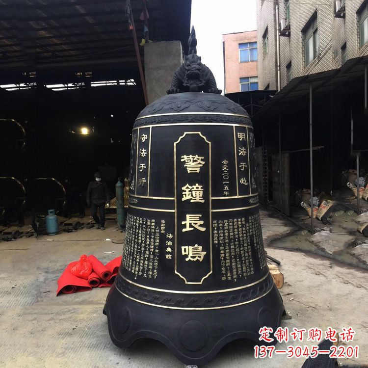 温州寺庙铜钟雕塑