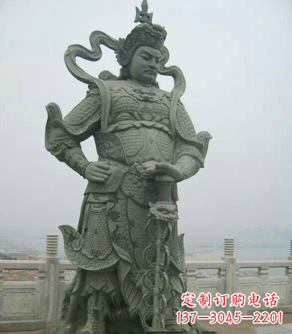 温州寺庙韦陀菩萨石雕