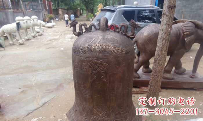 温州寺庙铸铜钟铜雕 (3)