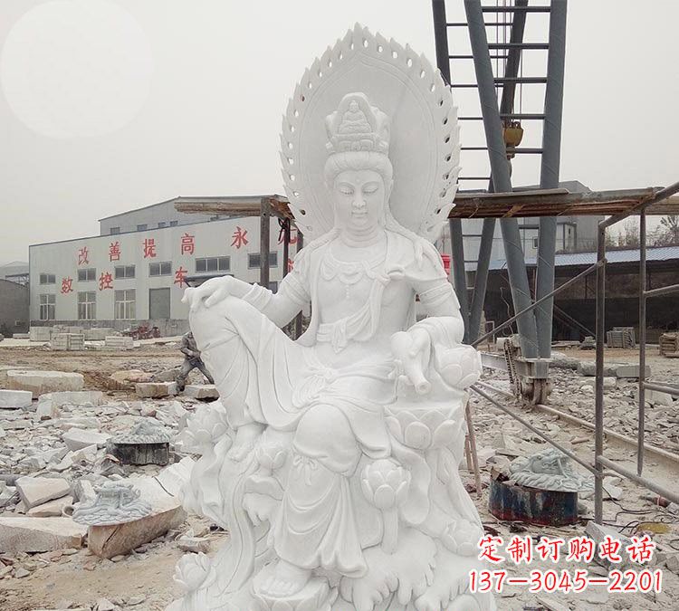 温州寺庙自在观音雕像