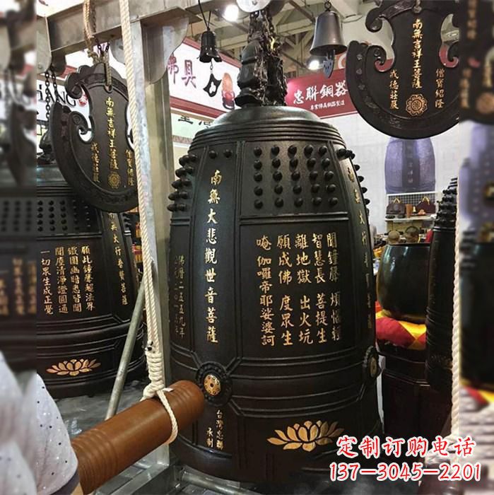 温州寺院挂钟铜雕塑