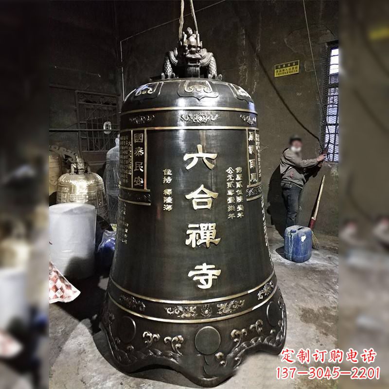 温州寺院铸铜铜钟