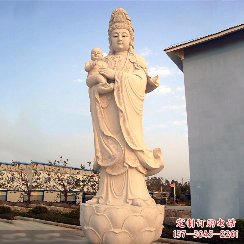 温州送子观音石雕