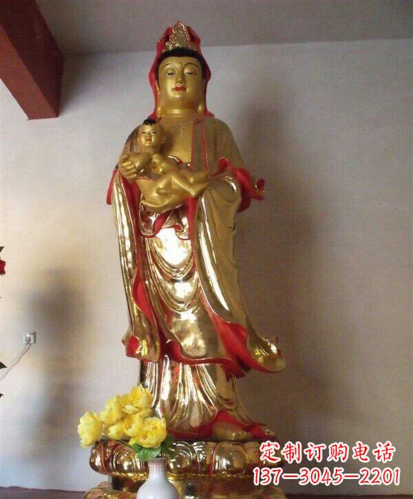 温州送子观音铜雕 (2)