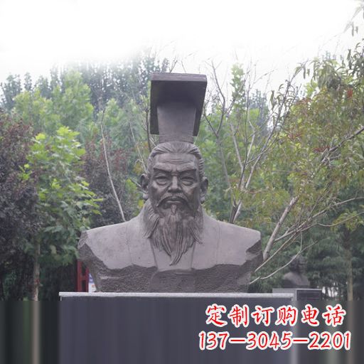 温州隋朝开国皇帝隋文帝杨坚石雕头像