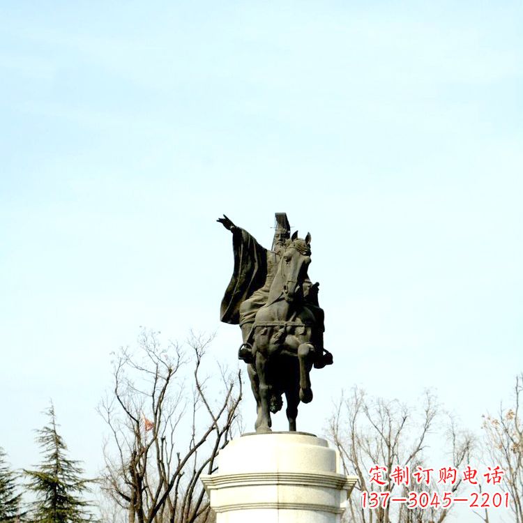 温州隋文帝杨坚铜雕塑像