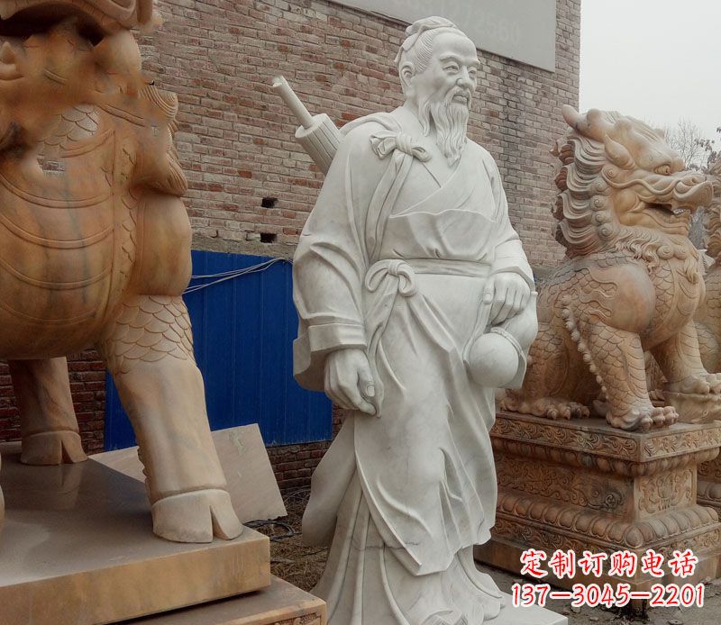 温州孙思邈大理石医学家石雕