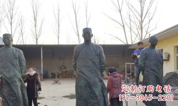 温州陶行知人物铜雕 (3)