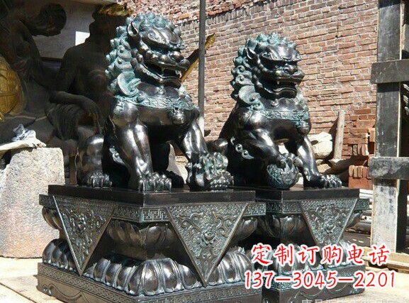 温州天安门狮子铜雕塑