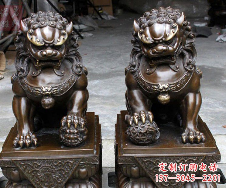 温州天安门铜狮子
