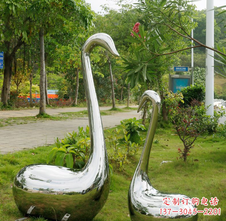温州天鹅抽象不锈钢雕塑