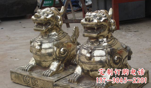 温州庭院招财貔貅动物铜雕