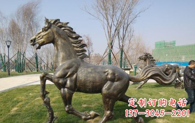 温州铜雕奔马