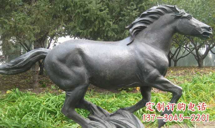 温州铜雕奔马公园动物雕塑