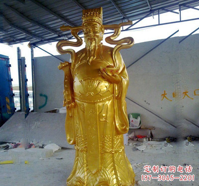温州铜雕财神雕像