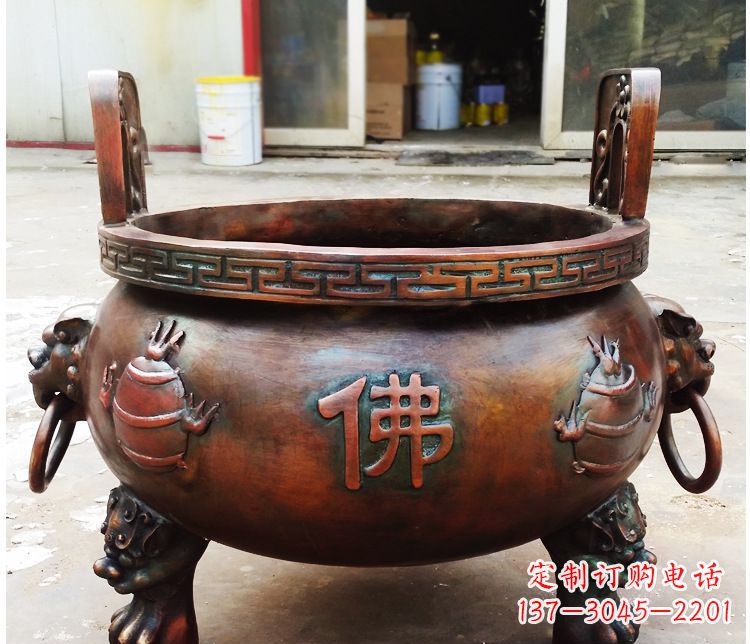温州铜雕祠堂景观香炉