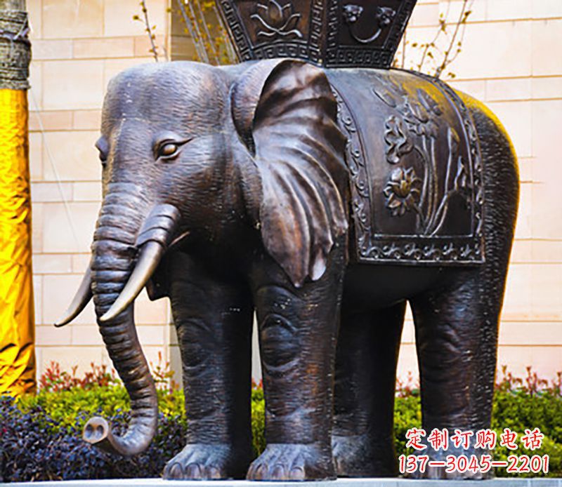 温州铜雕大象