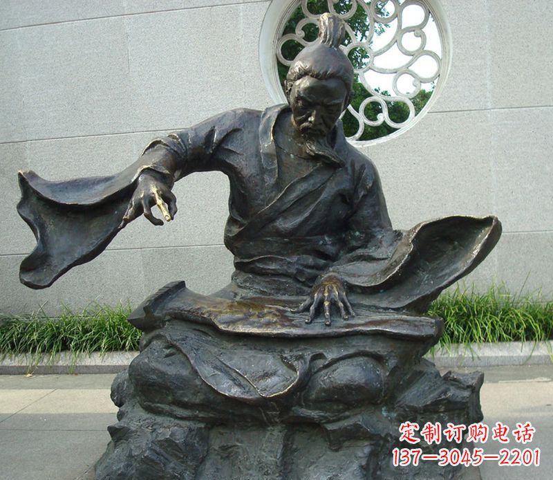 温州铜雕弹钢琴