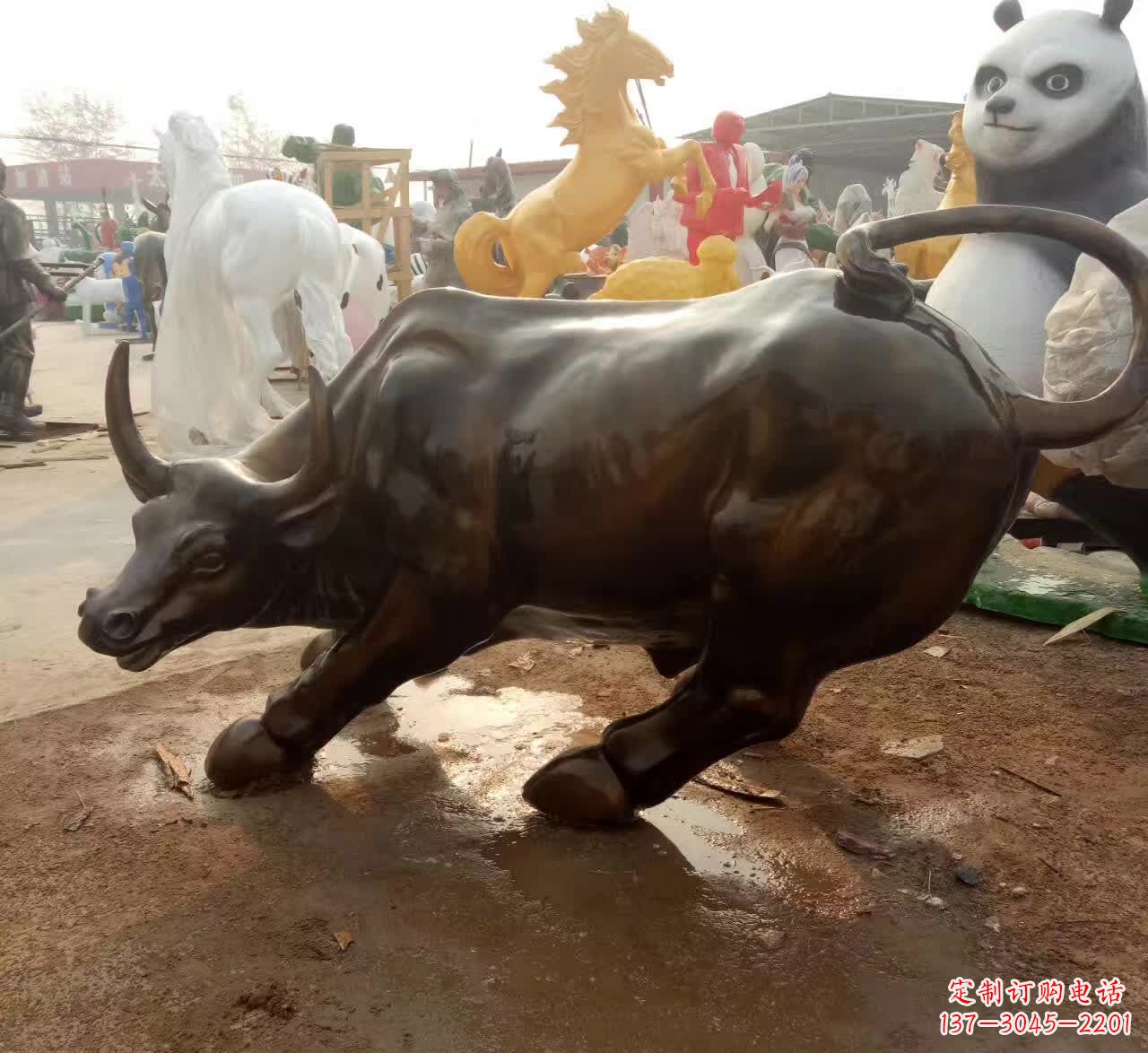 温州铜雕动物牛