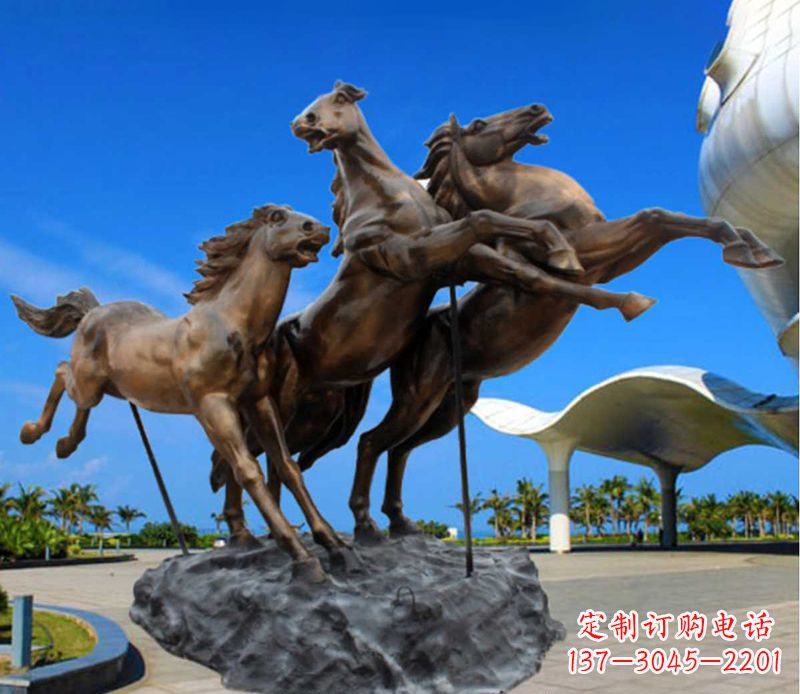 温州铜雕飞马广场动物雕塑