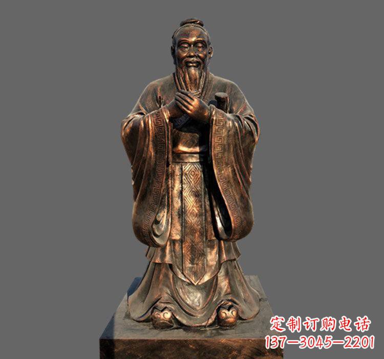 温州铜雕古代名人孔子