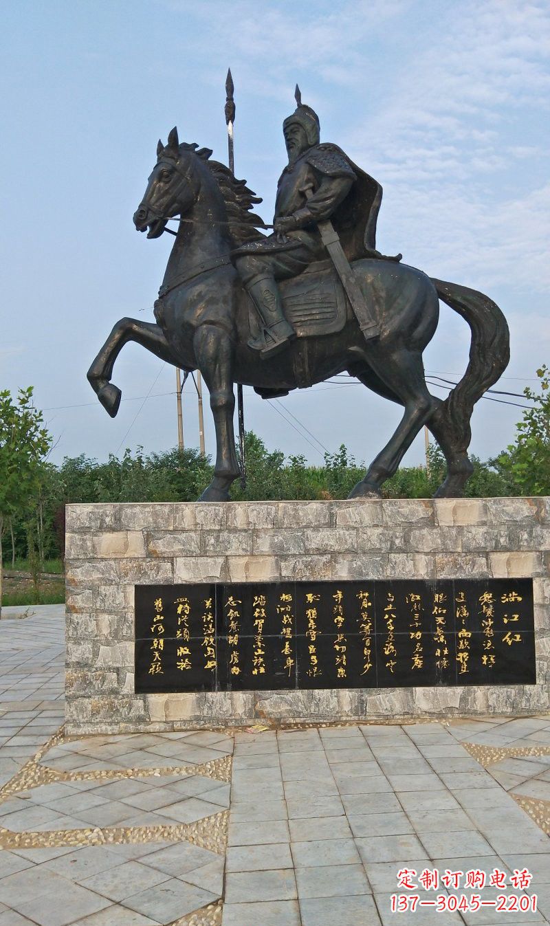 温州铜雕古代名人岳飞