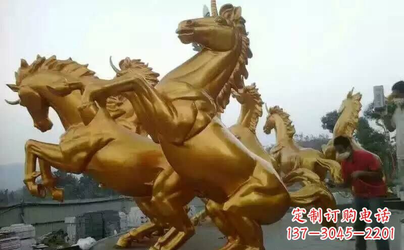 温州铜雕广场飞马雕塑