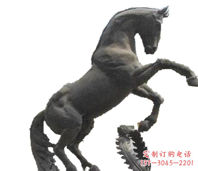 温州铜雕广场街道景观摆件动物马雕塑
