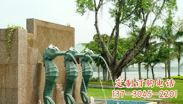 温州铜雕海马雕塑
