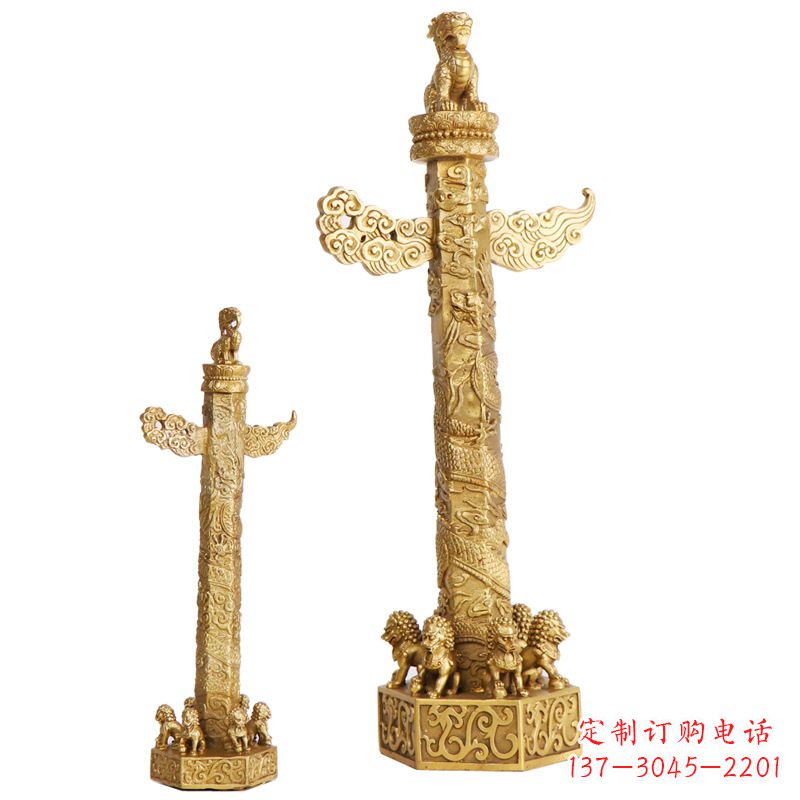 温州铜雕华表柱