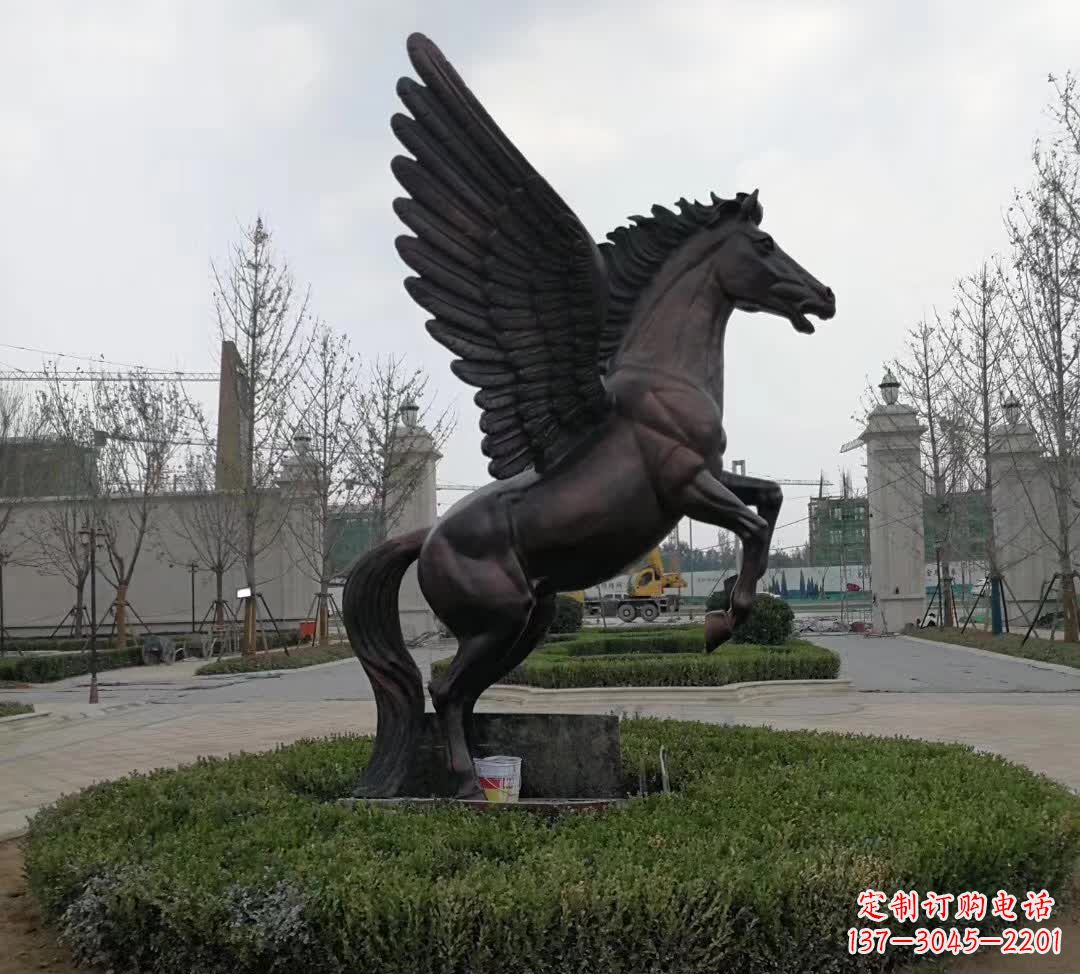 温州铜雕景观飞马